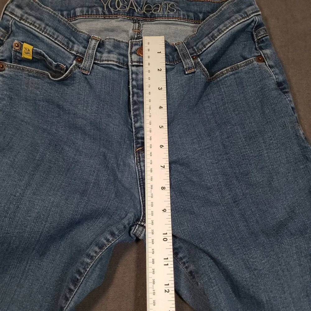 YOGA Jeans Bootcut Jeans Womens 29 Blue Second Skin Mid Rise Denim SWP-1507